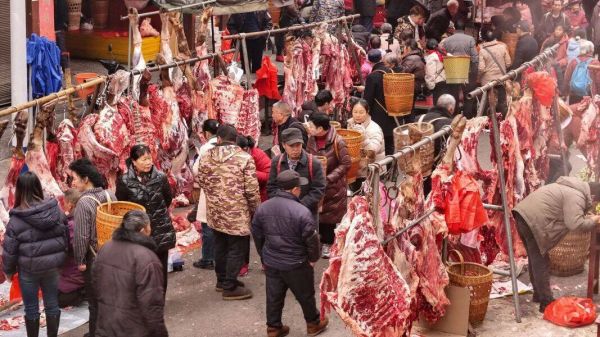 补链强链灵丘牛肉热销太行山外大市场(图1)